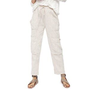 Free People Feelin Good Utility Pull on Cargo Pant in Beige Sz XS
